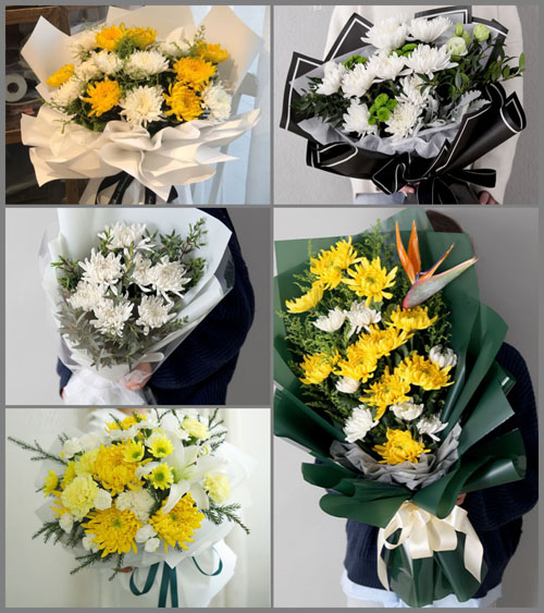 广东广州市番禺区市桥街道北郊村白事花束代送